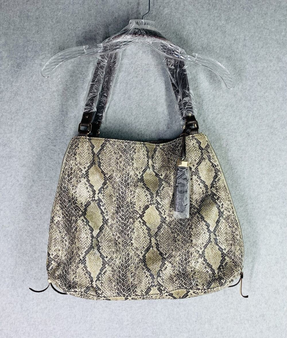 Stella & Dot The Switch Faux Snakeskin Expandable Tote Bag NWOT